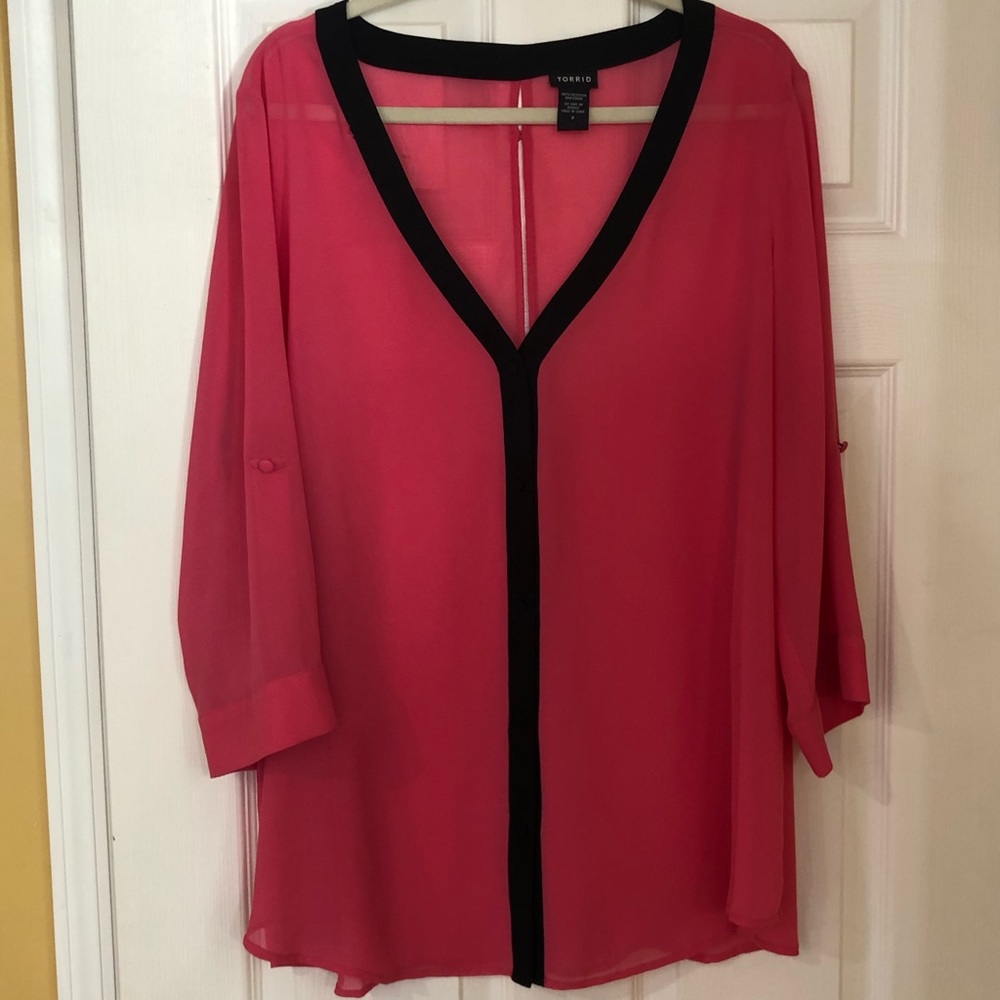 Torrid Pink Dress Shirt